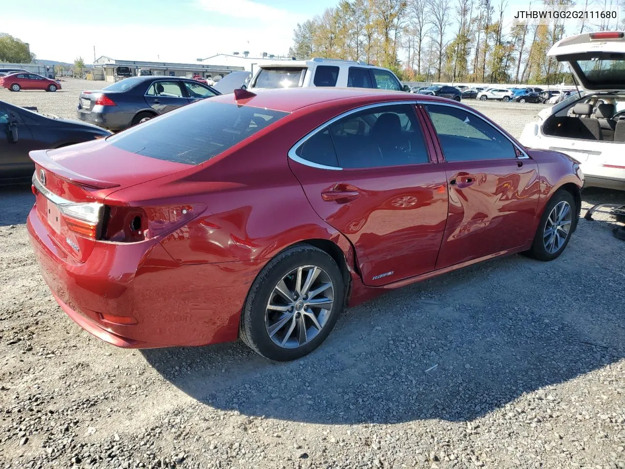 2016 Lexus Es 300H VIN: JTHBW1GG2G2111680 Lot: 73415934