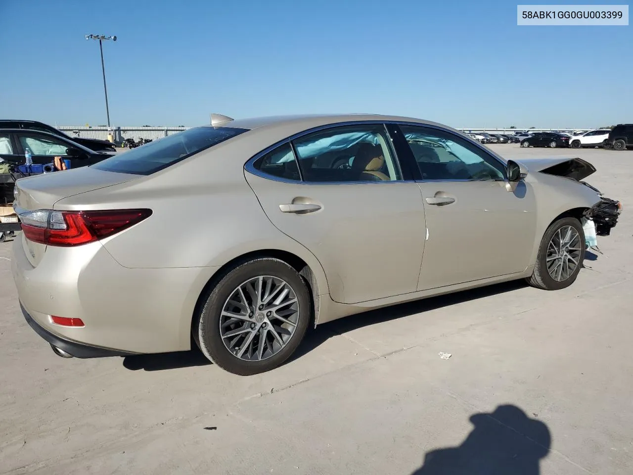 2016 Lexus Es 350 VIN: 58ABK1GG0GU003399 Lot: 73464104