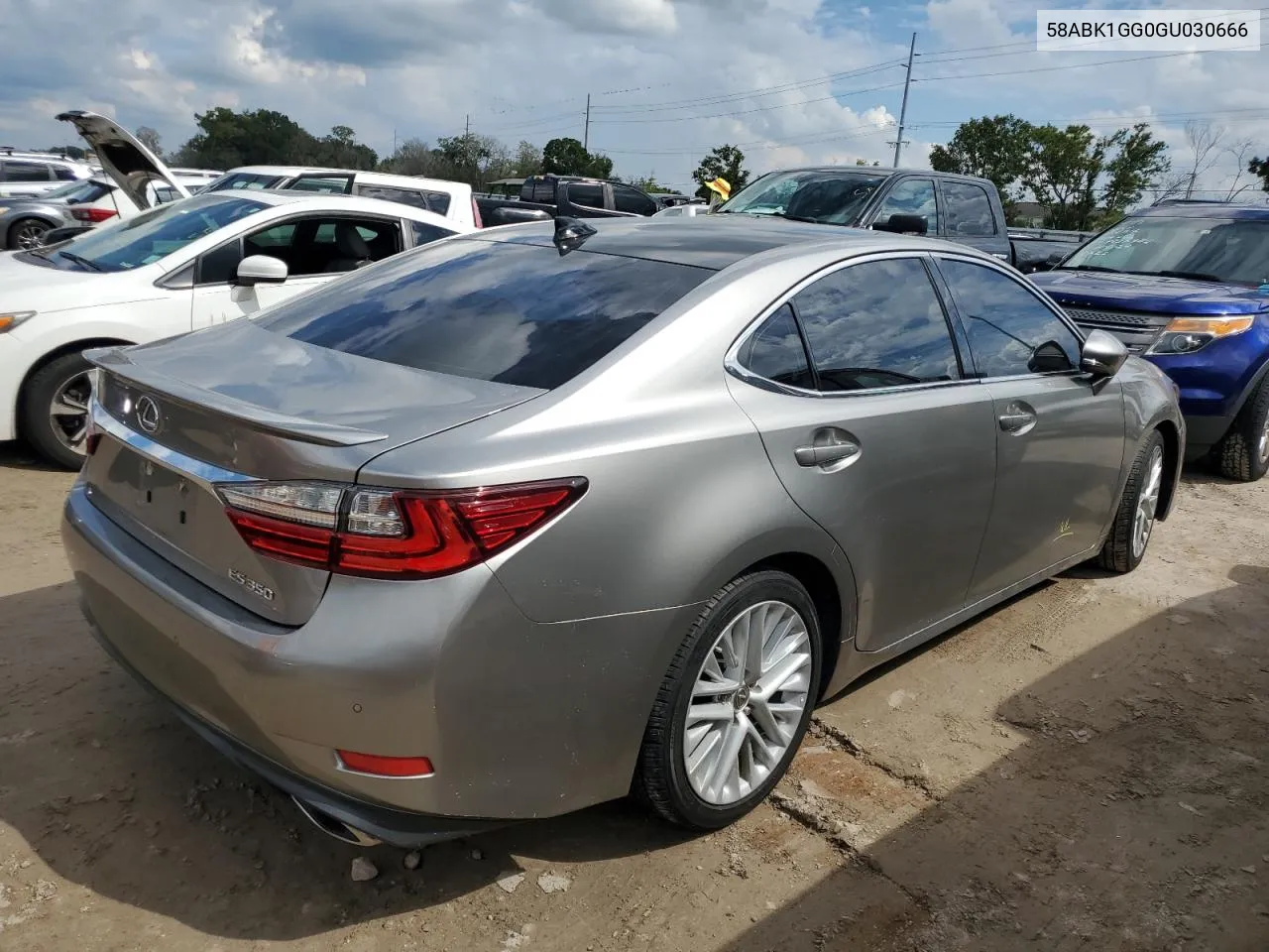 2016 Lexus Es 350 VIN: 58ABK1GG0GU030666 Lot: 73657784