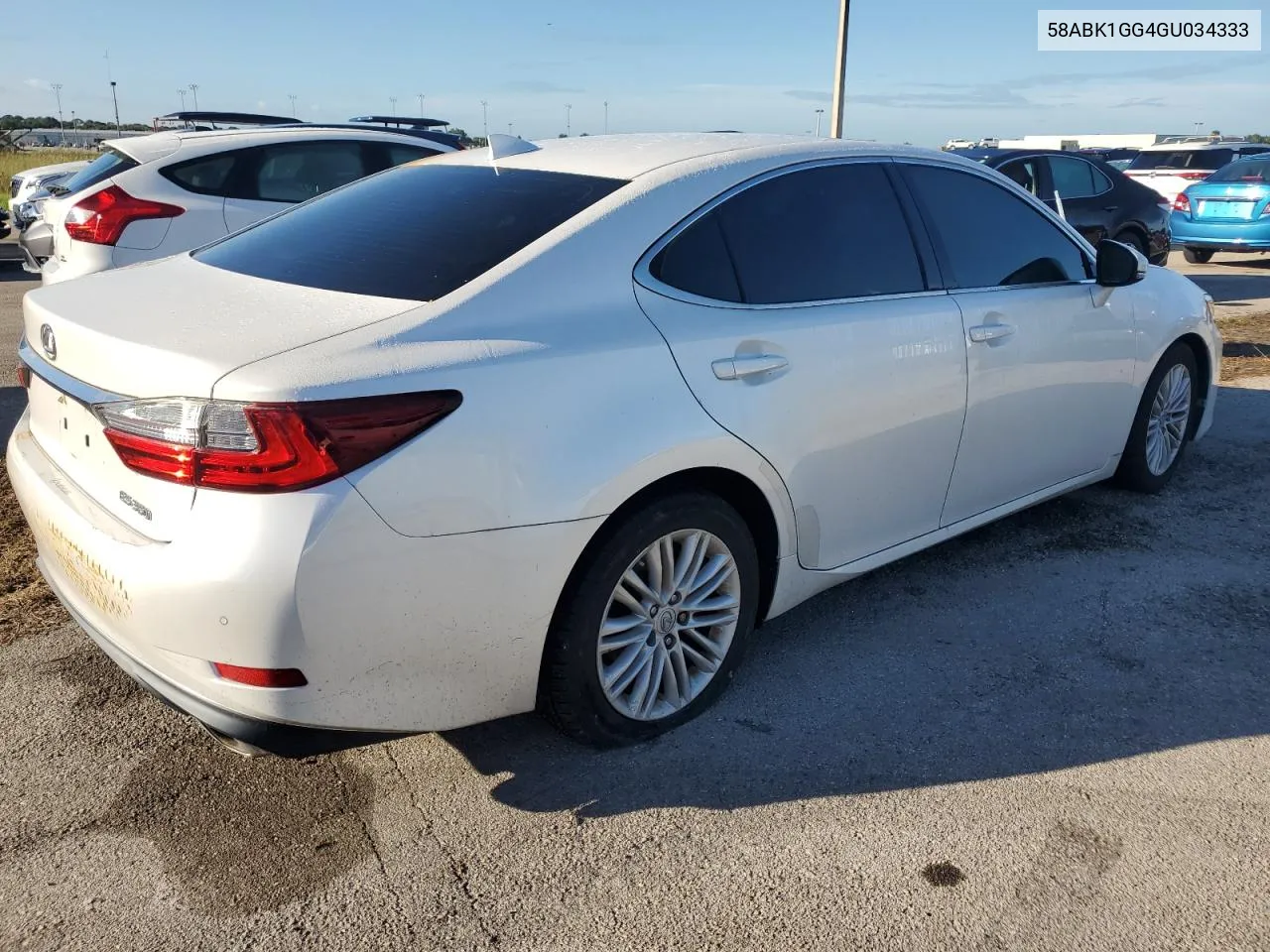 2016 Lexus Es 350 VIN: 58ABK1GG4GU034333 Lot: 74430254