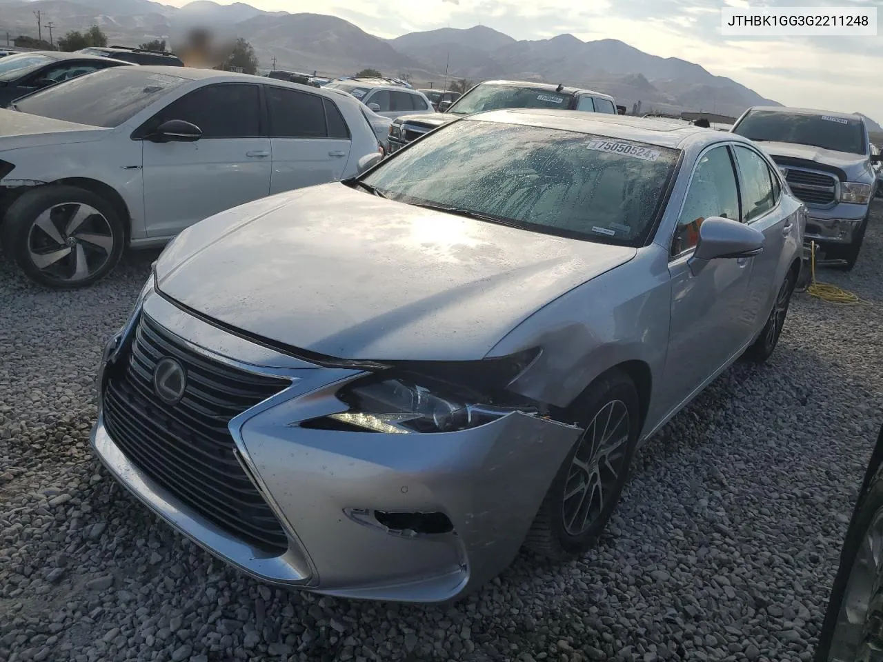 2016 Lexus Es 350 VIN: JTHBK1GG3G2211248 Lot: 75050524