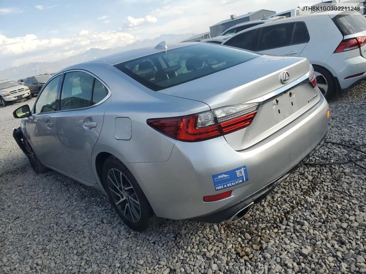 2016 Lexus Es 350 VIN: JTHBK1GG3G2211248 Lot: 75050524