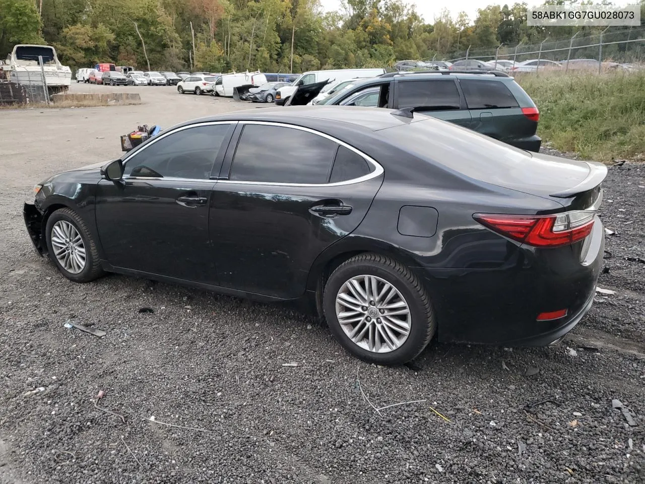 2016 Lexus Es 350 VIN: 58ABK1GG7GU028073 Lot: 75305414