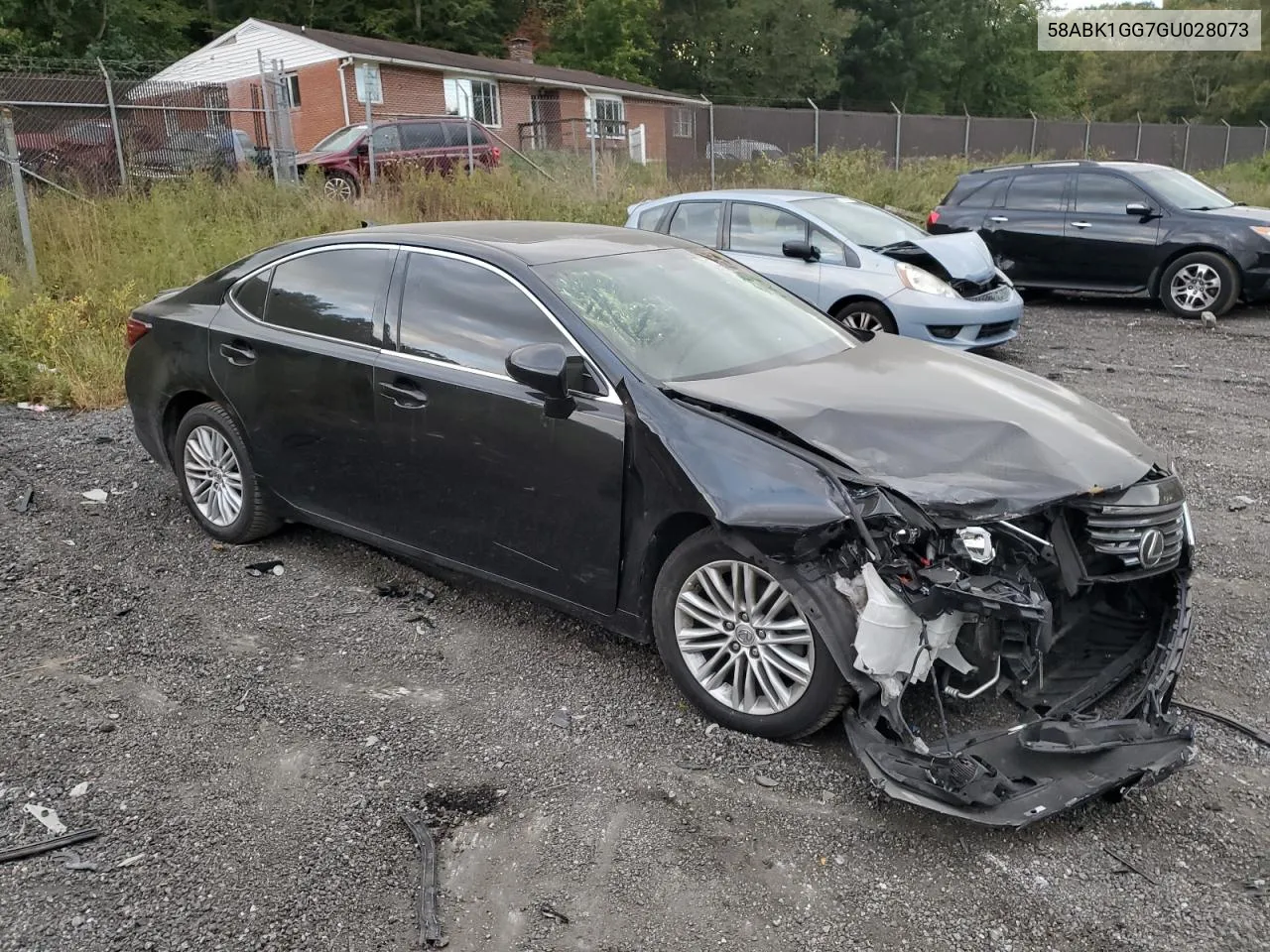 2016 Lexus Es 350 VIN: 58ABK1GG7GU028073 Lot: 75305414