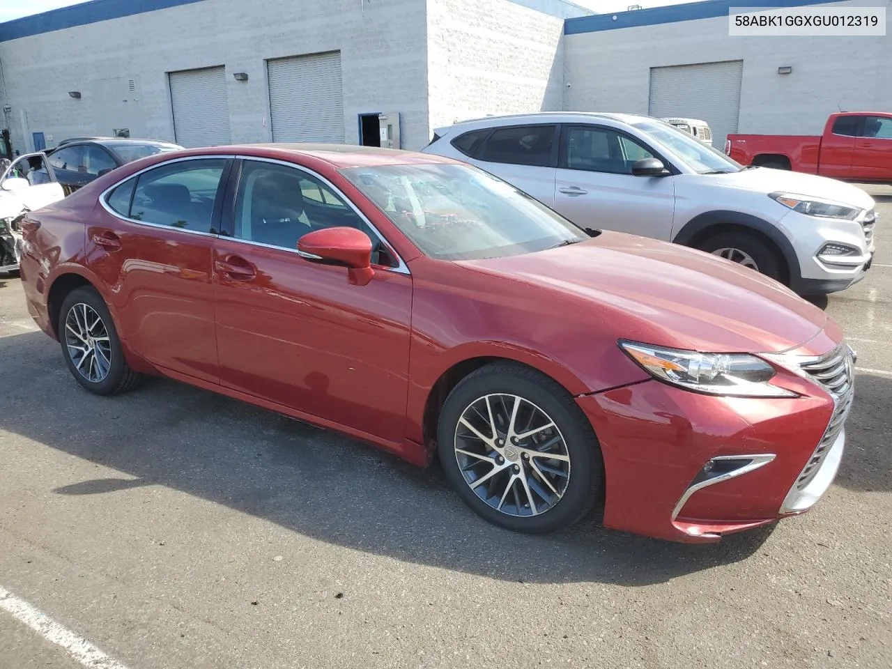 2016 Lexus Es 350 VIN: 58ABK1GGXGU012319 Lot: 75314114