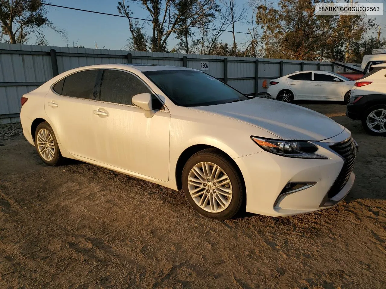 2016 Lexus Es 350 VIN: 58ABK1GG0GU032563 Lot: 77107224