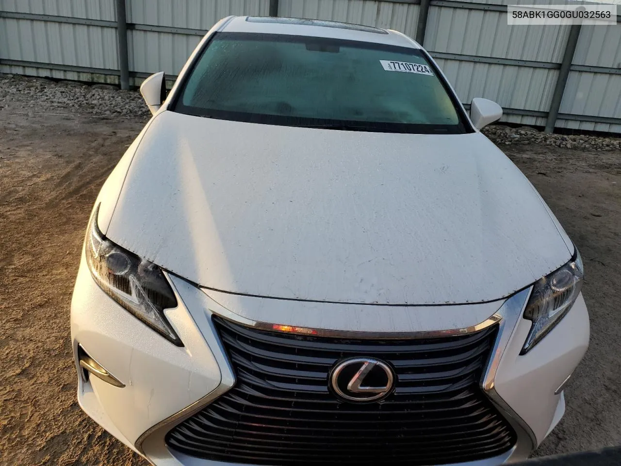 2016 Lexus Es 350 VIN: 58ABK1GG0GU032563 Lot: 77107224