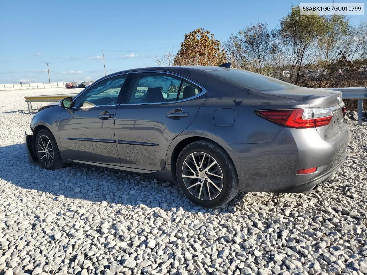 2016 Lexus Es 350 VIN: 58ABK1GG7GU010799 Lot: 78366184