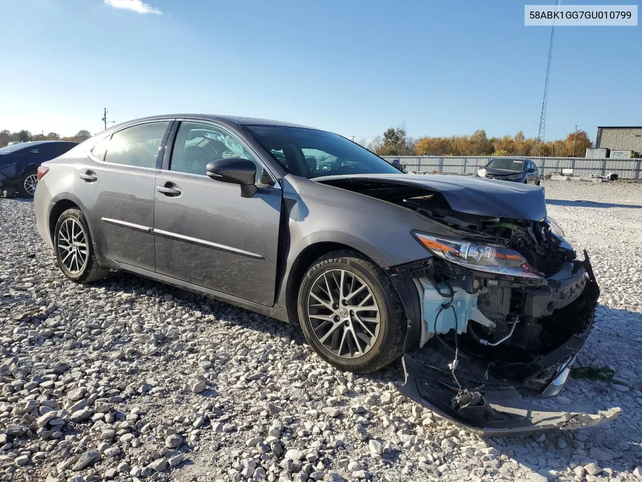 2016 Lexus Es 350 VIN: 58ABK1GG7GU010799 Lot: 78366184