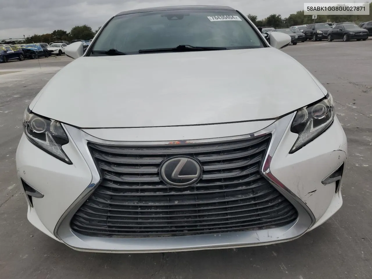 2016 Lexus Es 350 VIN: 58ABK1GG8GU027871 Lot: 78430404