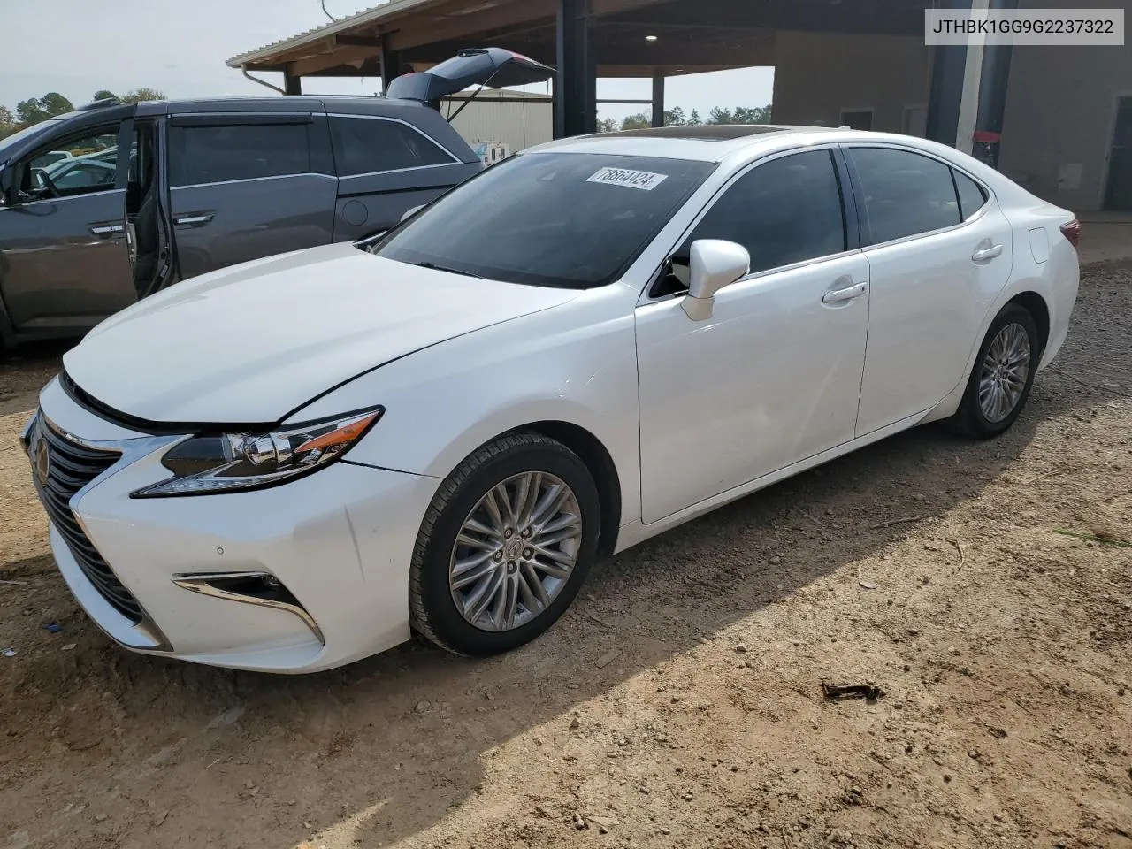 2016 Lexus Es 350 VIN: JTHBK1GG9G2237322 Lot: 78864424