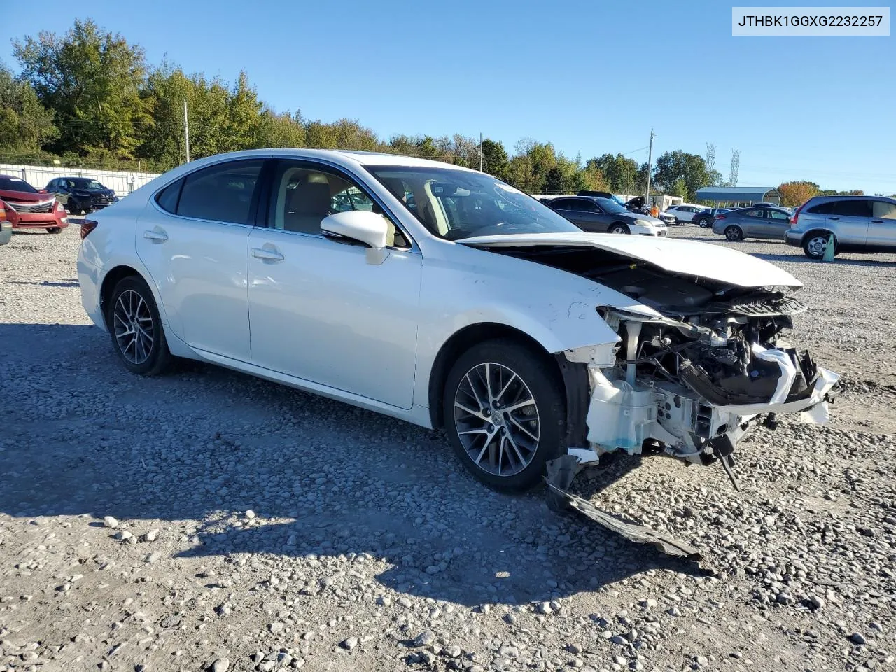 2016 Lexus Es 350 VIN: JTHBK1GGXG2232257 Lot: 80043004