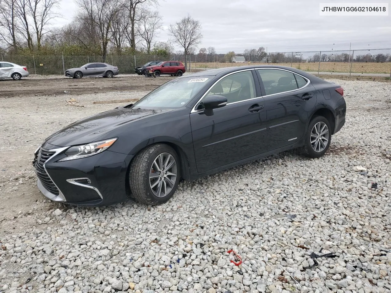 2016 Lexus Es 300H VIN: JTHBW1GG6G2104618 Lot: 80496054