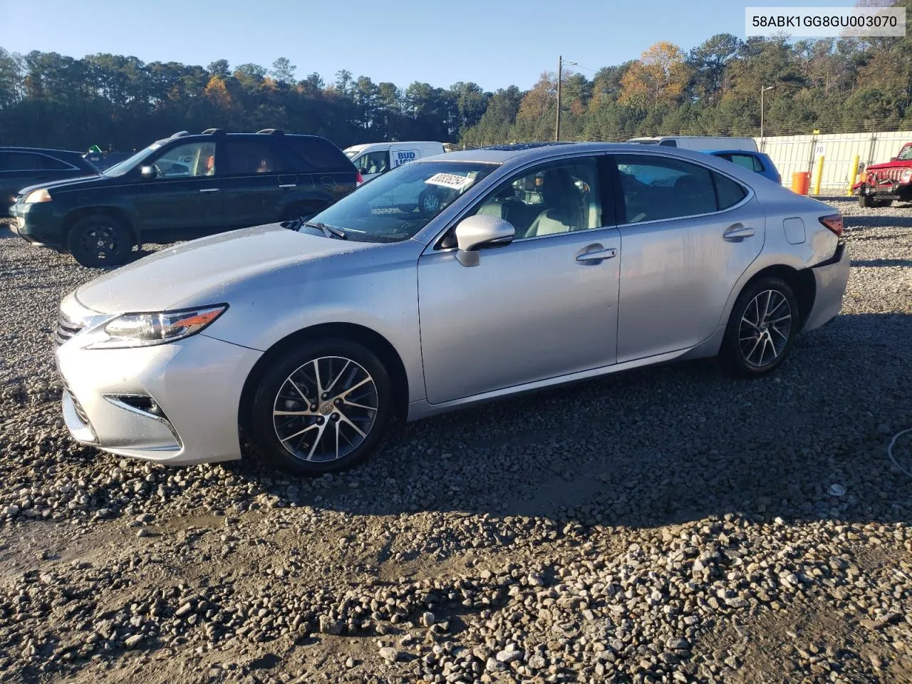 2016 Lexus Es 350 VIN: 58ABK1GG8GU003070 Lot: 80836254