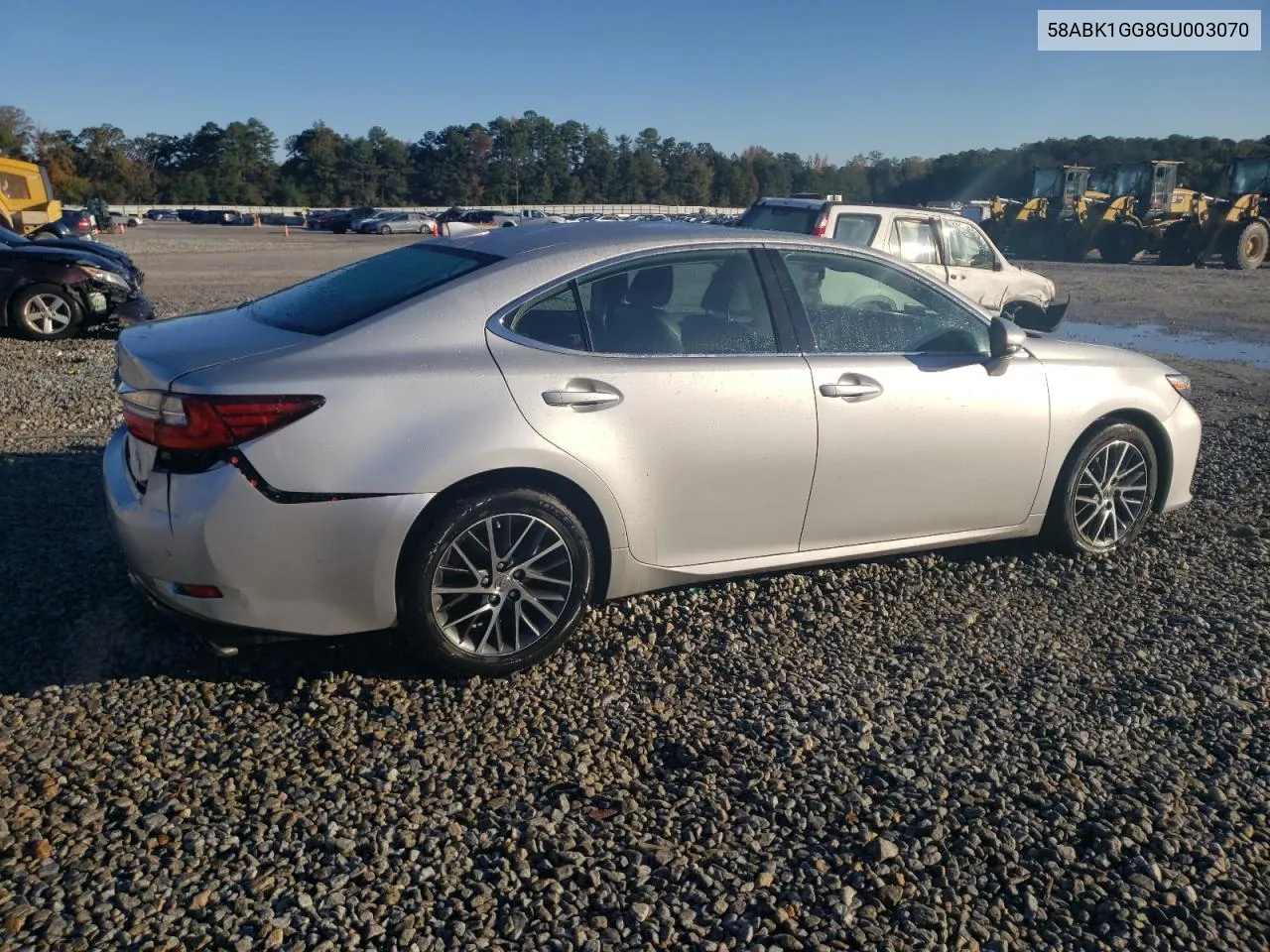 2016 Lexus Es 350 VIN: 58ABK1GG8GU003070 Lot: 80836254