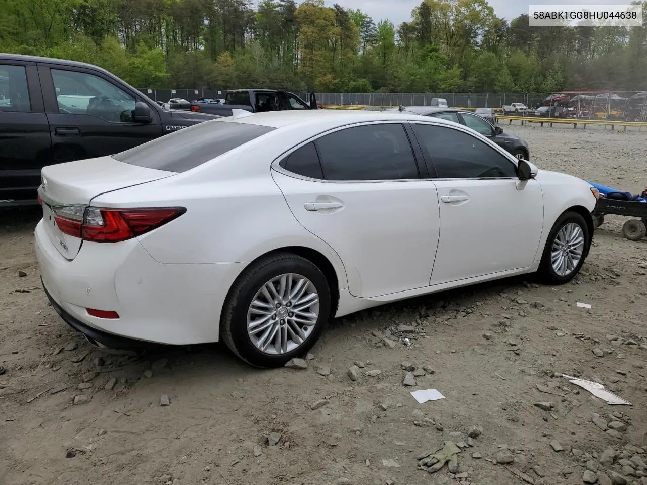 2017 Lexus Es 350 VIN: 58ABK1GG8HU044638 Lot: 52314064