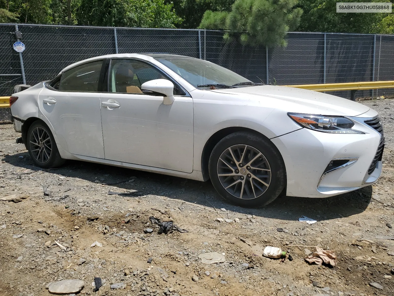 2017 Lexus Es 350 VIN: 58ABK1GG7HU058868 Lot: 61723524