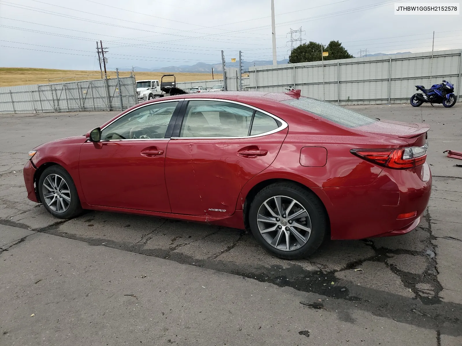 2017 Lexus Es 300H VIN: JTHBW1GG5H2152578 Lot: 66159404