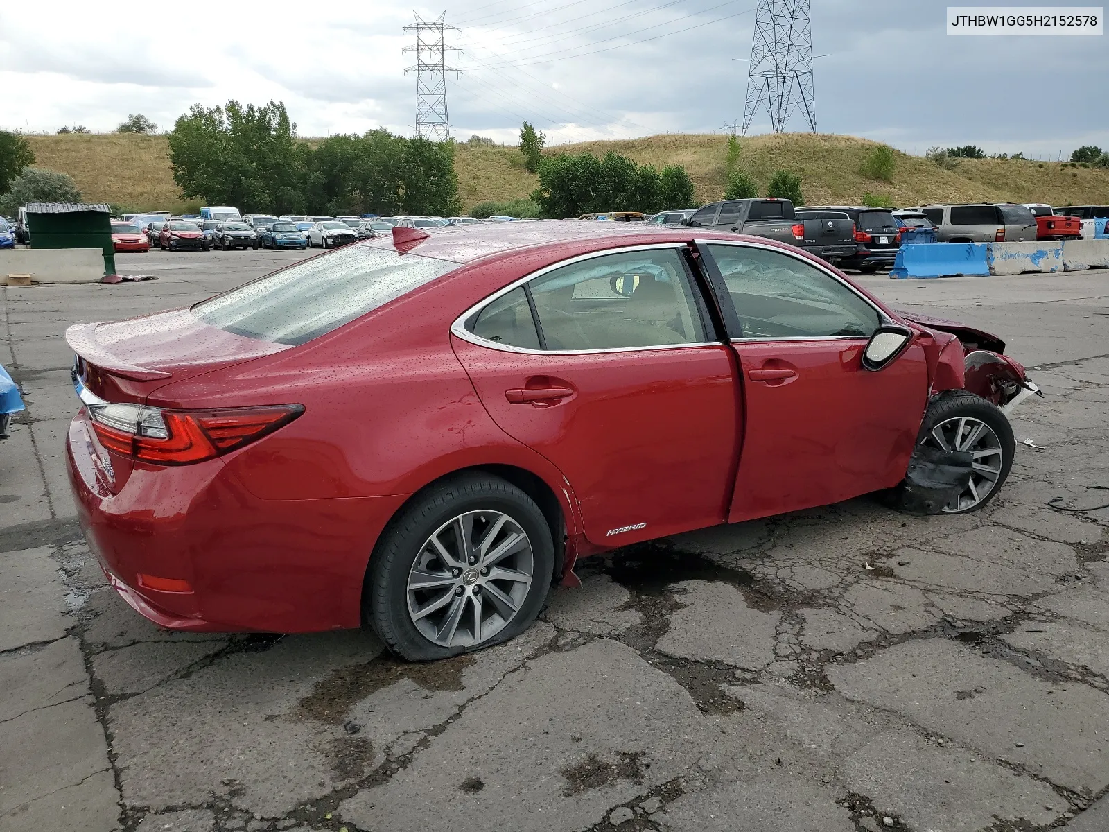 2017 Lexus Es 300H VIN: JTHBW1GG5H2152578 Lot: 66159404