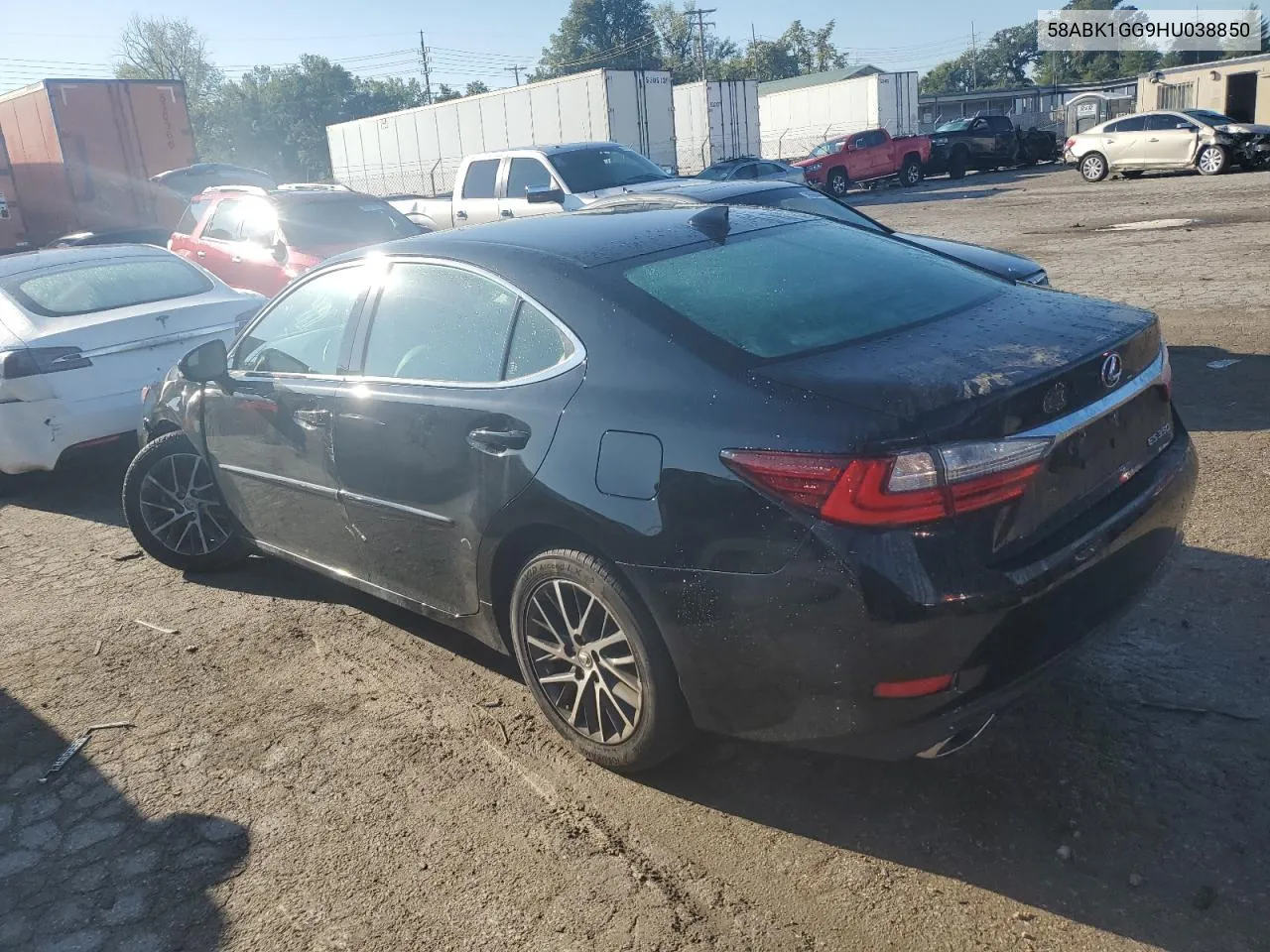 2017 Lexus Es 350 VIN: 58ABK1GG9HU038850 Lot: 71999854