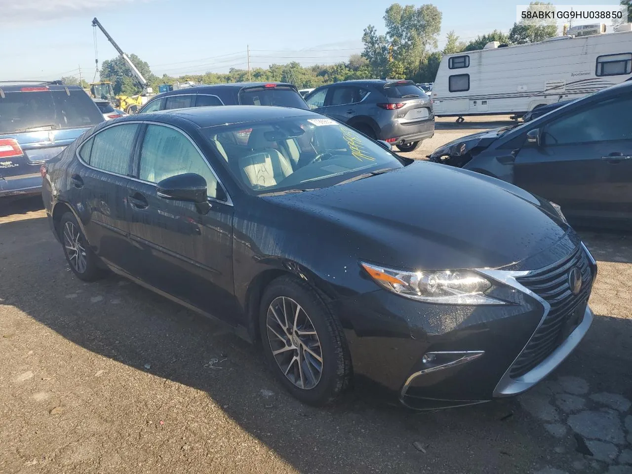 2017 Lexus Es 350 VIN: 58ABK1GG9HU038850 Lot: 71999854