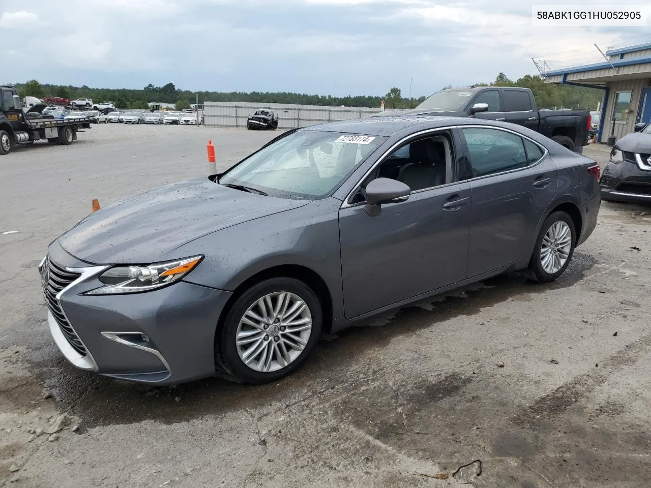 2017 Lexus Es 350 VIN: 58ABK1GG1HU052905 Lot: 72783174