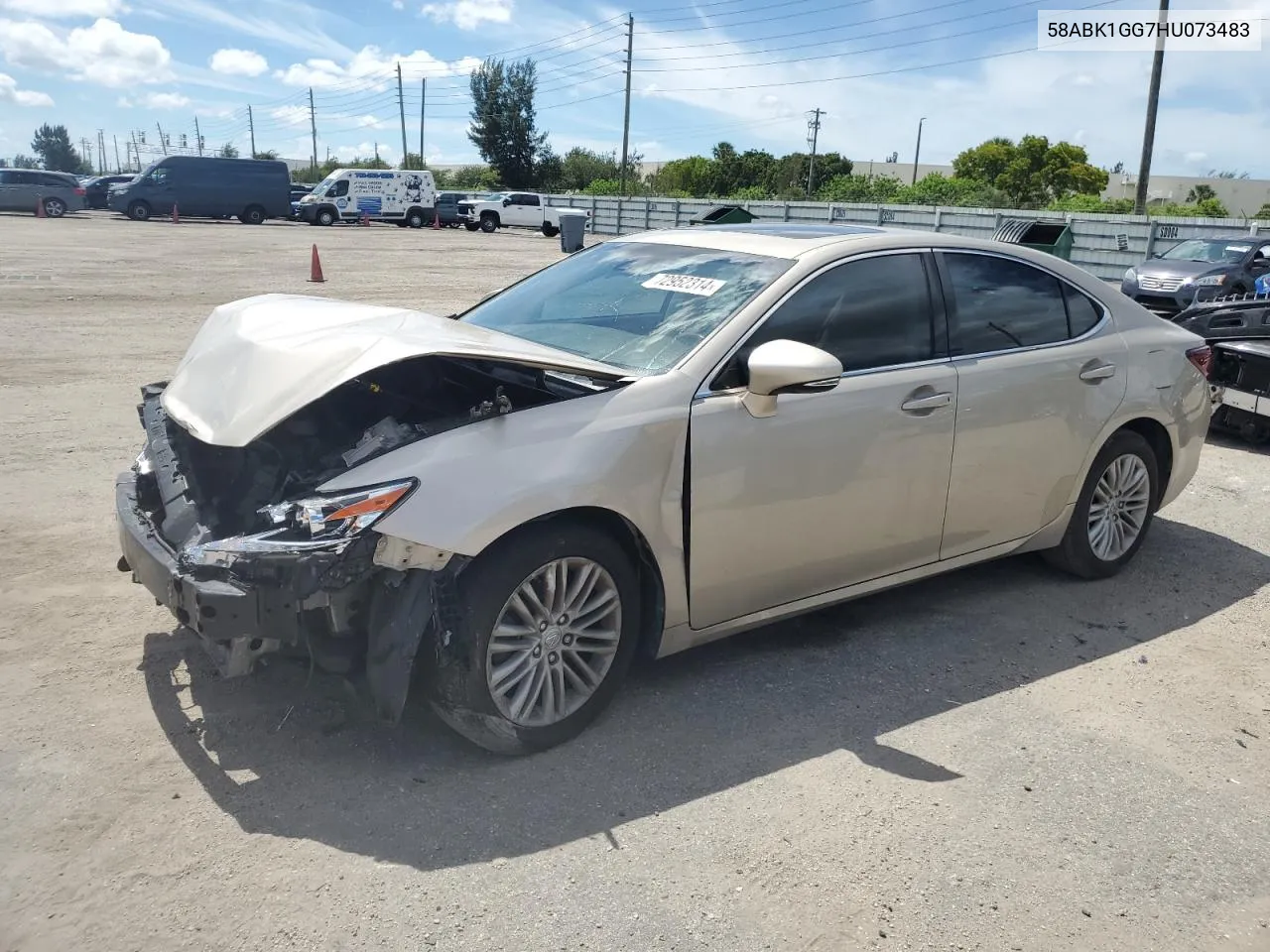 2017 Lexus Es 350 VIN: 58ABK1GG7HU073483 Lot: 72952314