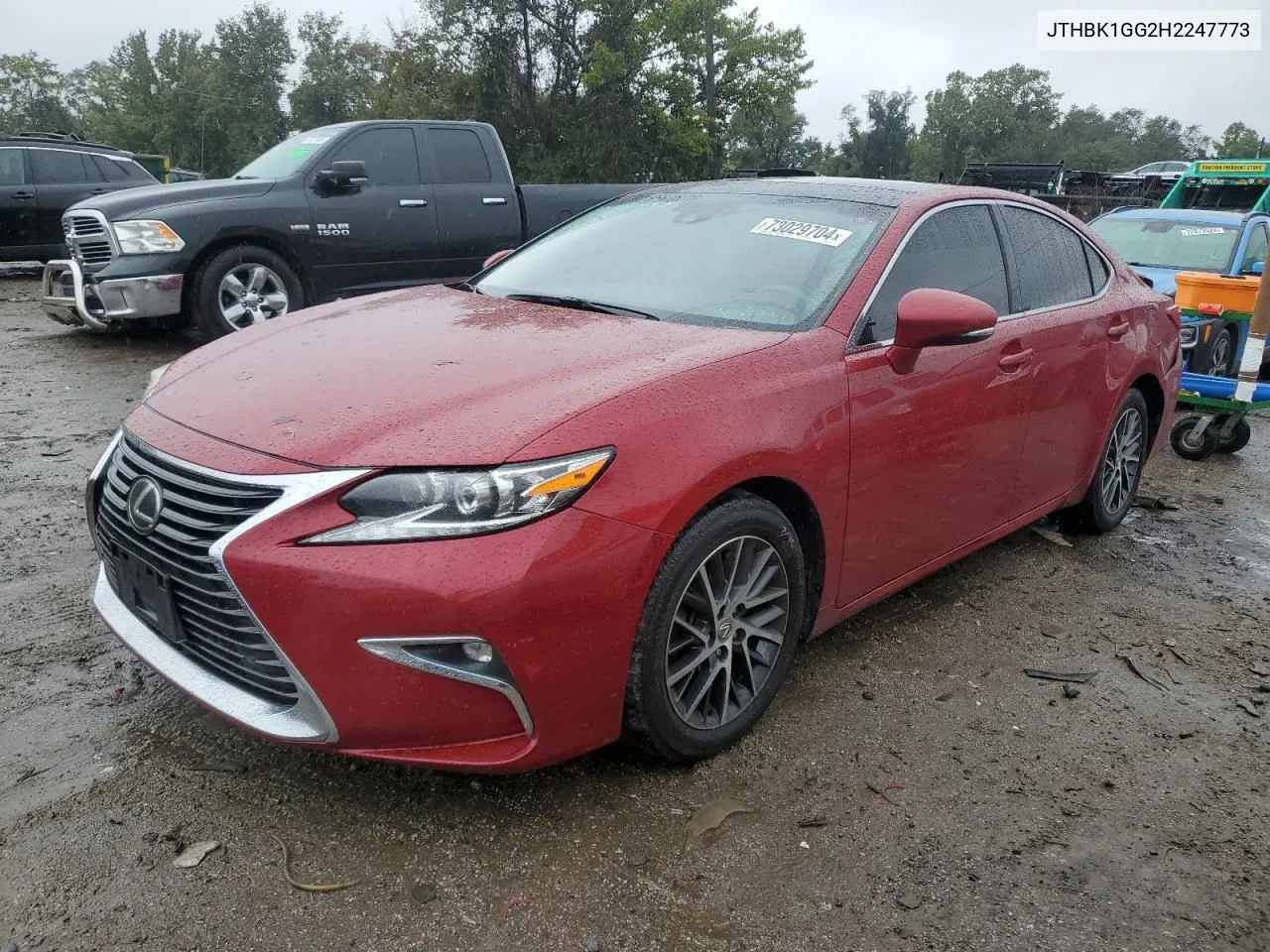 2017 Lexus Es 350 VIN: JTHBK1GG2H2247773 Lot: 73029704