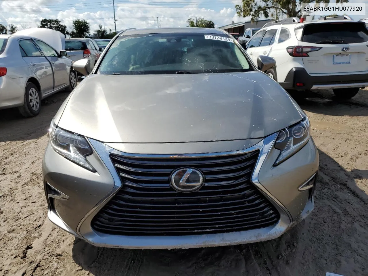 2017 Lexus Es 350 VIN: 58ABK1GG1HU077920 Lot: 73736124