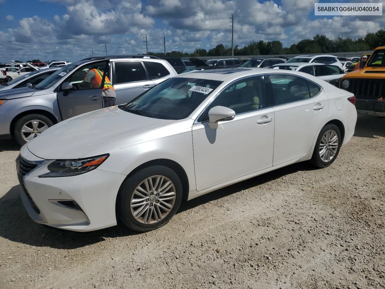 2017 Lexus Es 350 VIN: 58ABK1GG6HU040054 Lot: 73883434