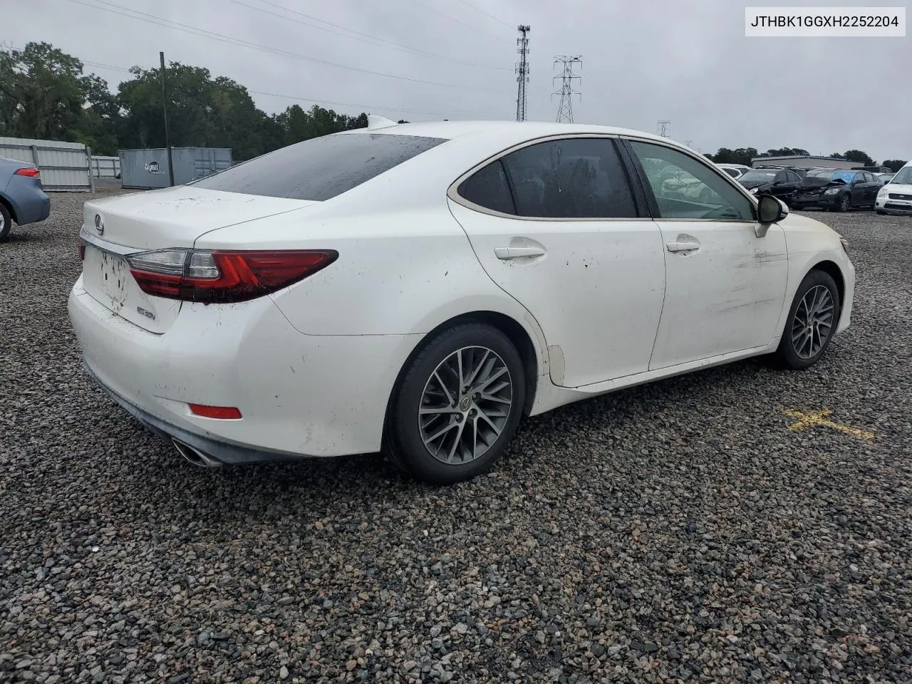 2017 Lexus Es 350 VIN: JTHBK1GGXH2252204 Lot: 74017024