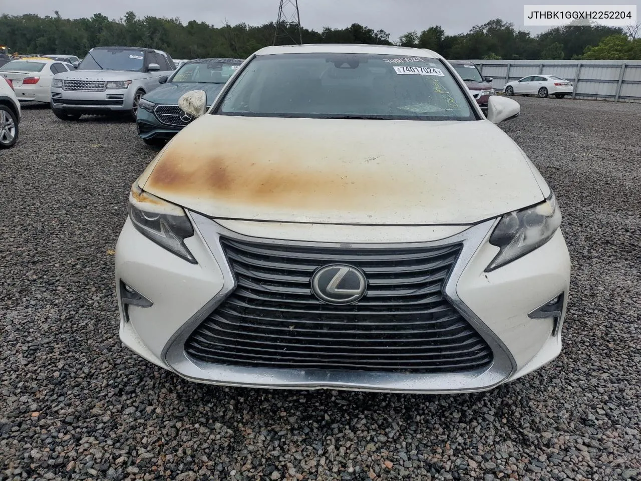 2017 Lexus Es 350 VIN: JTHBK1GGXH2252204 Lot: 74017024