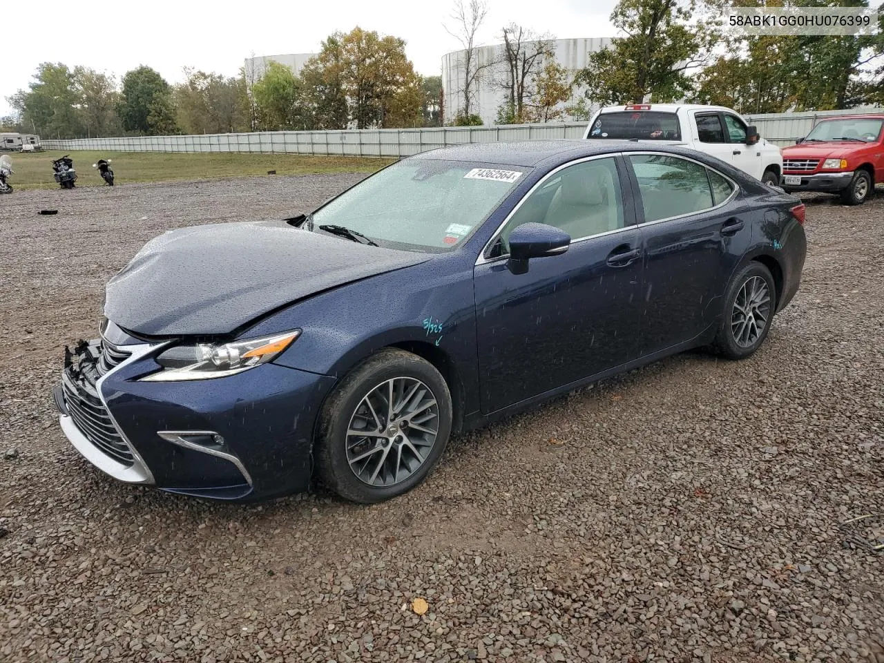 2017 Lexus Es 350 VIN: 58ABK1GG0HU076399 Lot: 74362564