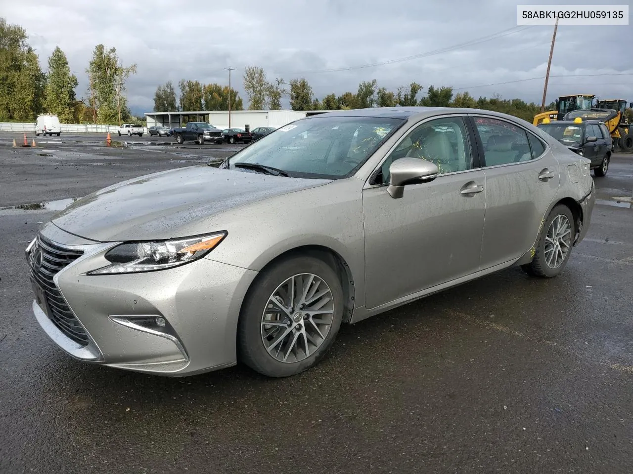 2017 Lexus Es 350 VIN: 58ABK1GG2HU059135 Lot: 78643194