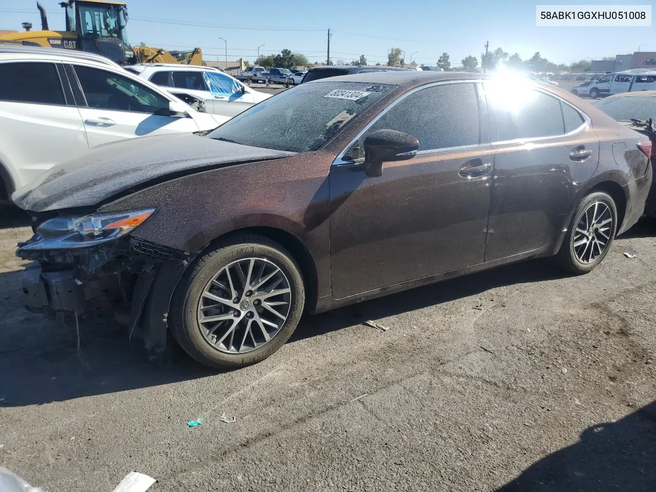 2017 Lexus Es 350 VIN: 58ABK1GGXHU051008 Lot: 80341304