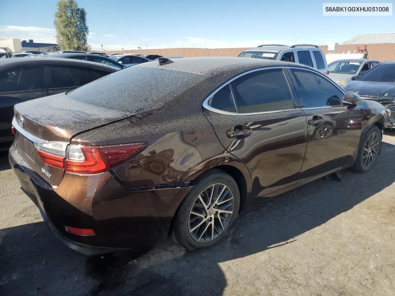 2017 Lexus Es 350 VIN: 58ABK1GGXHU051008 Lot: 80341304