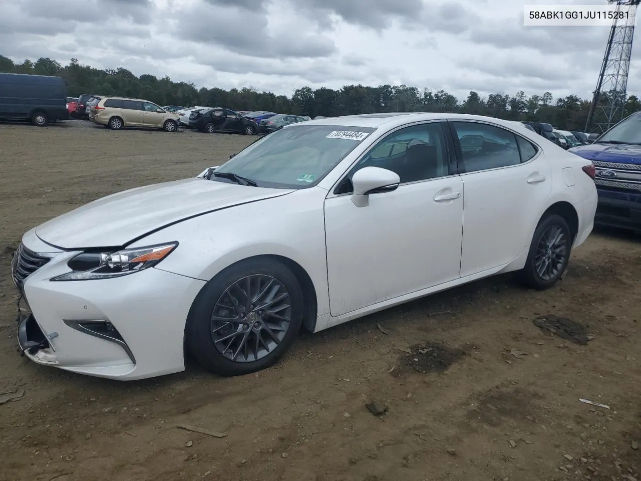 58ABK1GG1JU115281 2018 Lexus Es 350