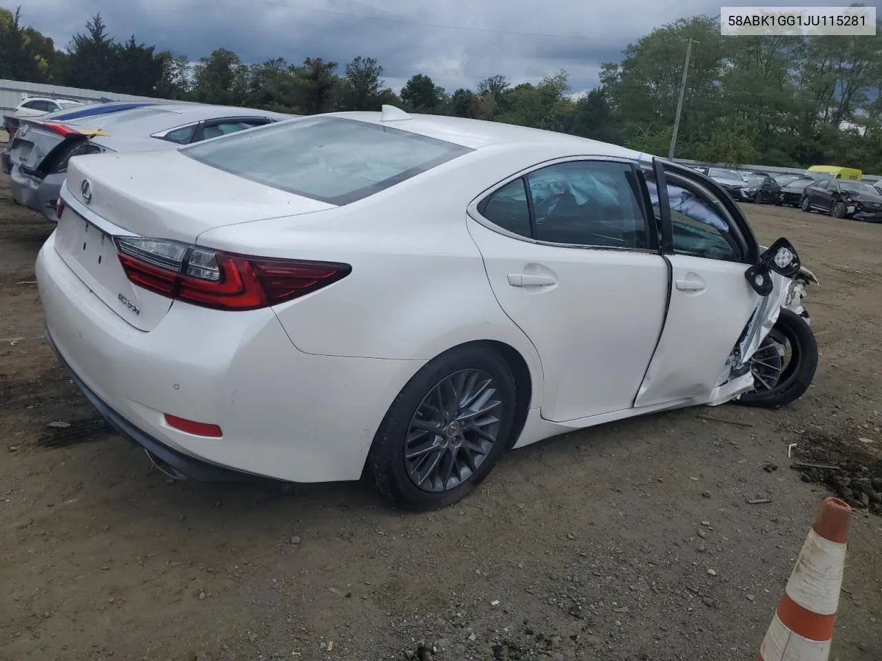 58ABK1GG1JU115281 2018 Lexus Es 350