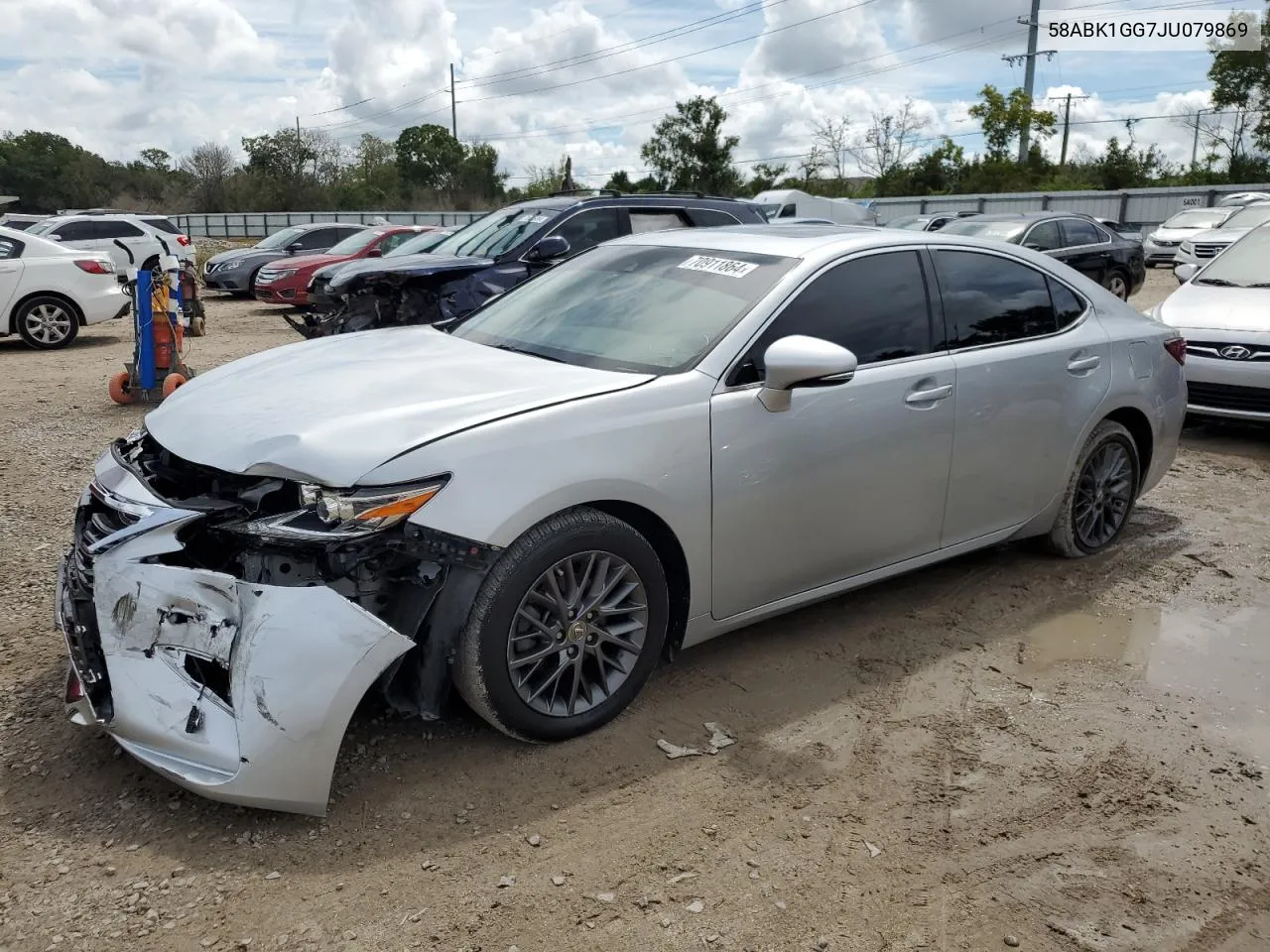 2018 Lexus Es 350 VIN: 58ABK1GG7JU079869 Lot: 70911864