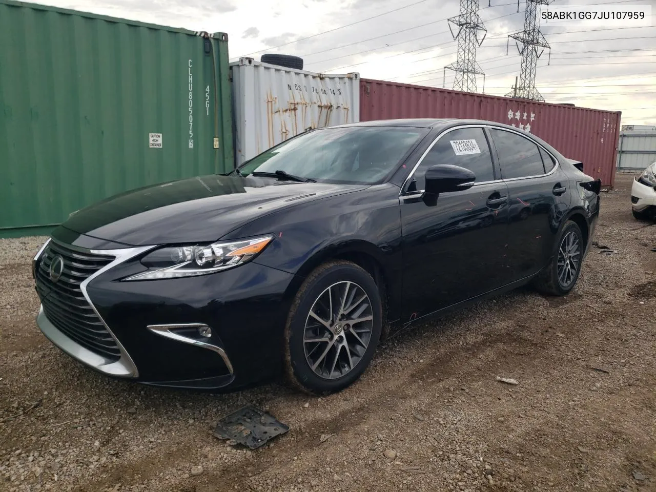 2018 Lexus Es 350 VIN: 58ABK1GG7JU107959 Lot: 72133634