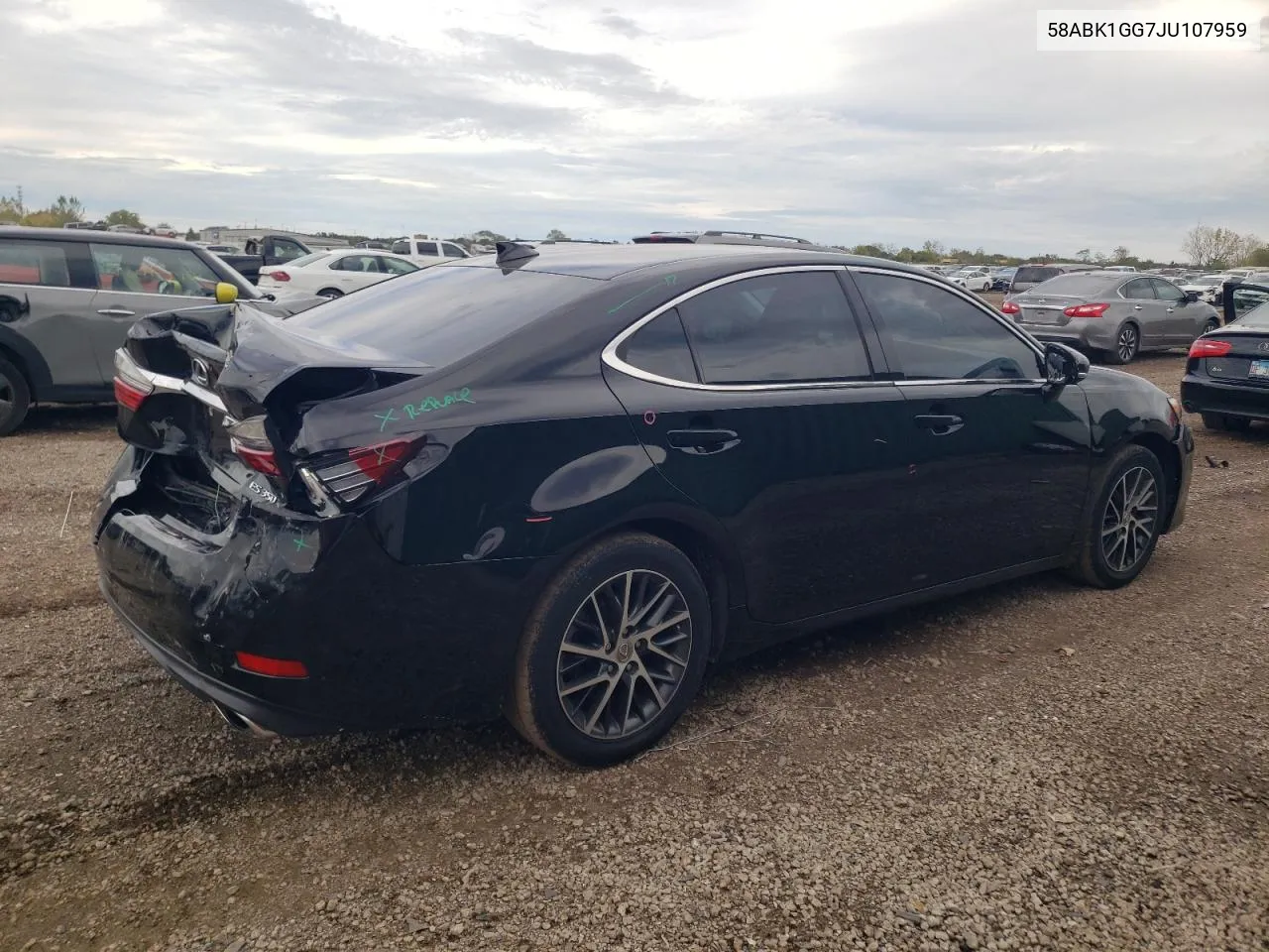 58ABK1GG7JU107959 2018 Lexus Es 350