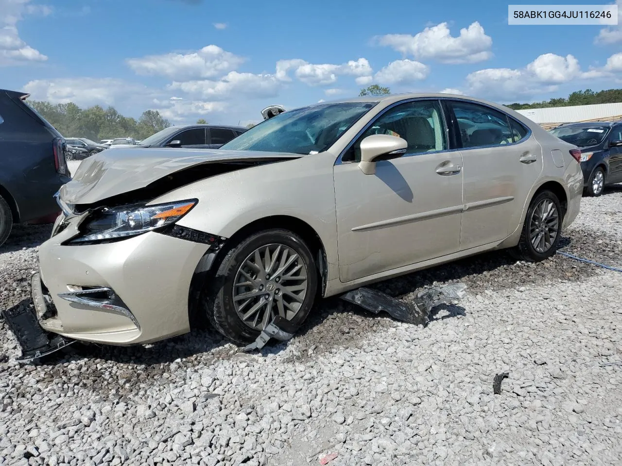 2018 Lexus Es 350 VIN: 58ABK1GG4JU116246 Lot: 73846424