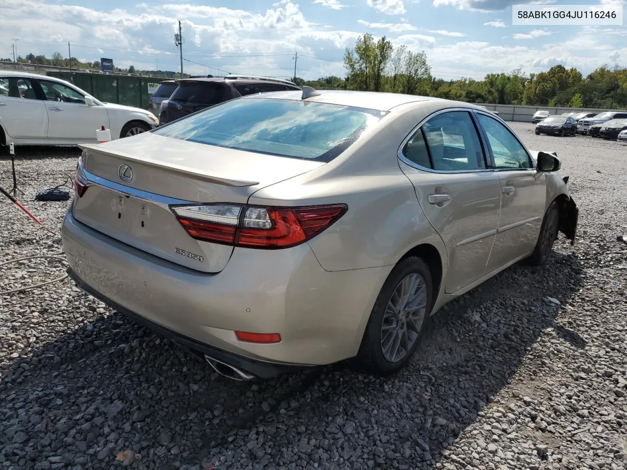 2018 Lexus Es 350 VIN: 58ABK1GG4JU116246 Lot: 73846424