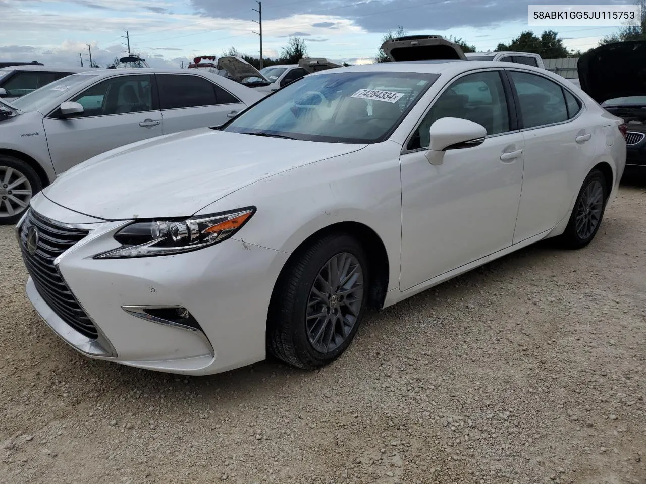 2018 Lexus Es 350 VIN: 58ABK1GG5JU115753 Lot: 74284334