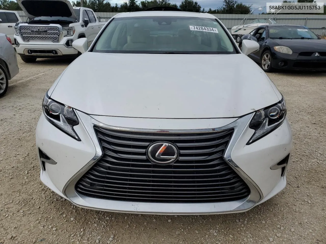 2018 Lexus Es 350 VIN: 58ABK1GG5JU115753 Lot: 74284334