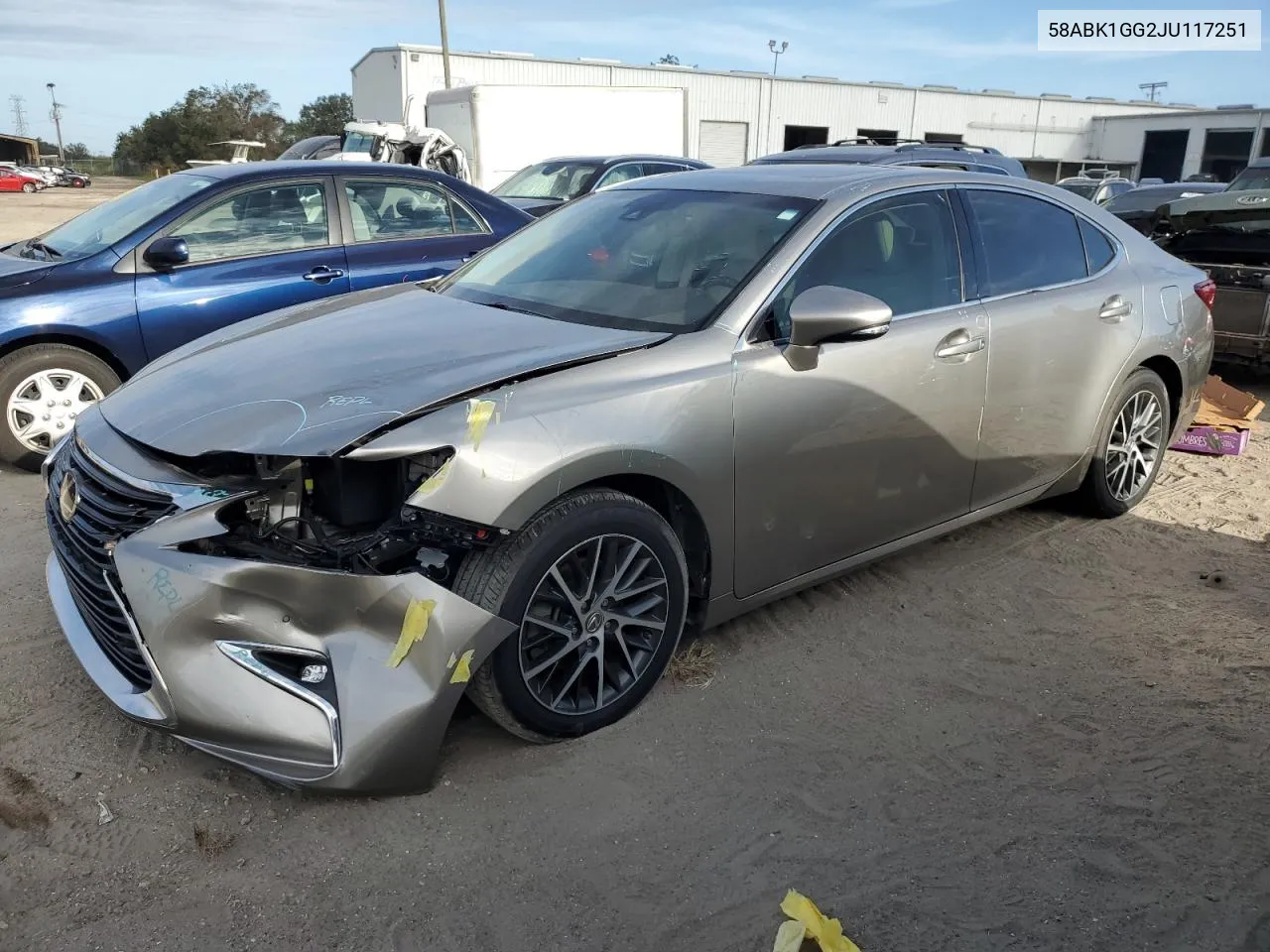 2018 Lexus Es 350 VIN: 58ABK1GG2JU117251 Lot: 75459934