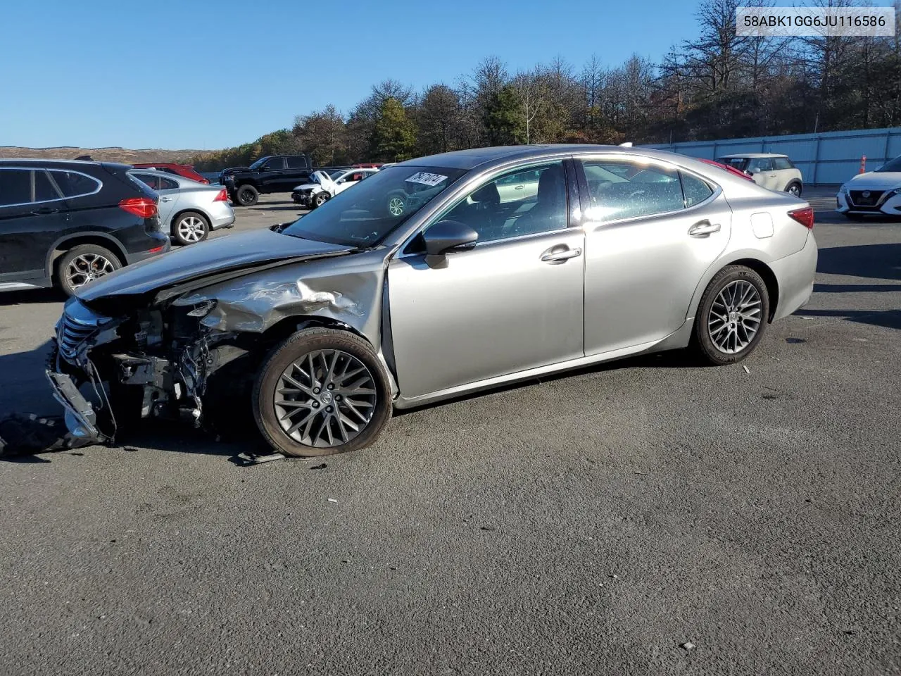 2018 Lexus Es 350 VIN: 58ABK1GG6JU116586 Lot: 76471074