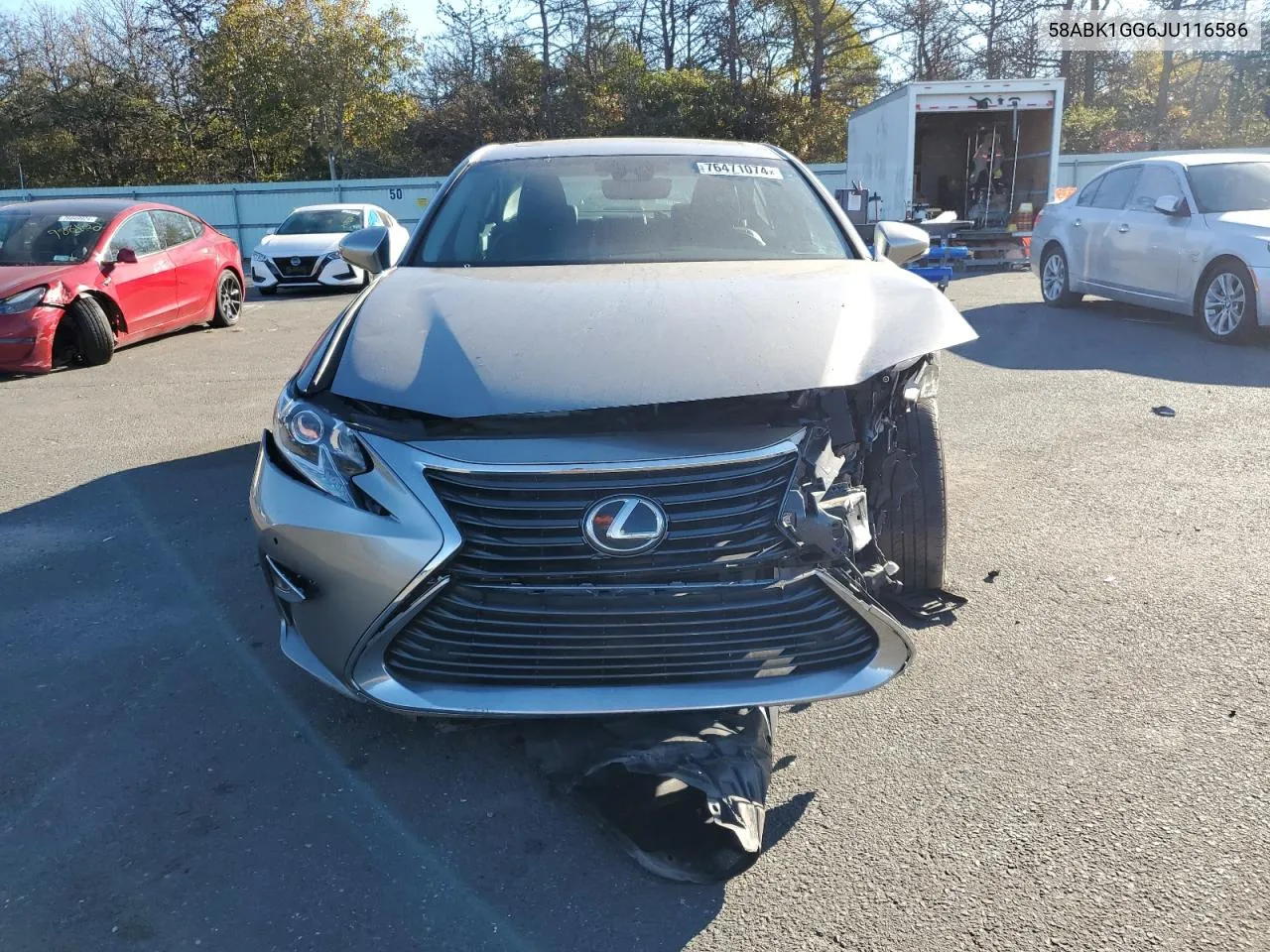 2018 Lexus Es 350 VIN: 58ABK1GG6JU116586 Lot: 76471074