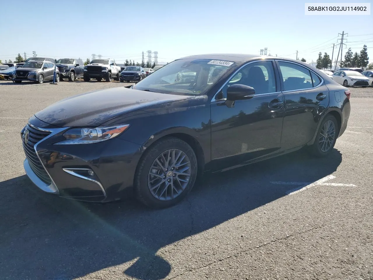 2018 Lexus Es 350 VIN: 58ABK1GG2JU114902 Lot: 80134334