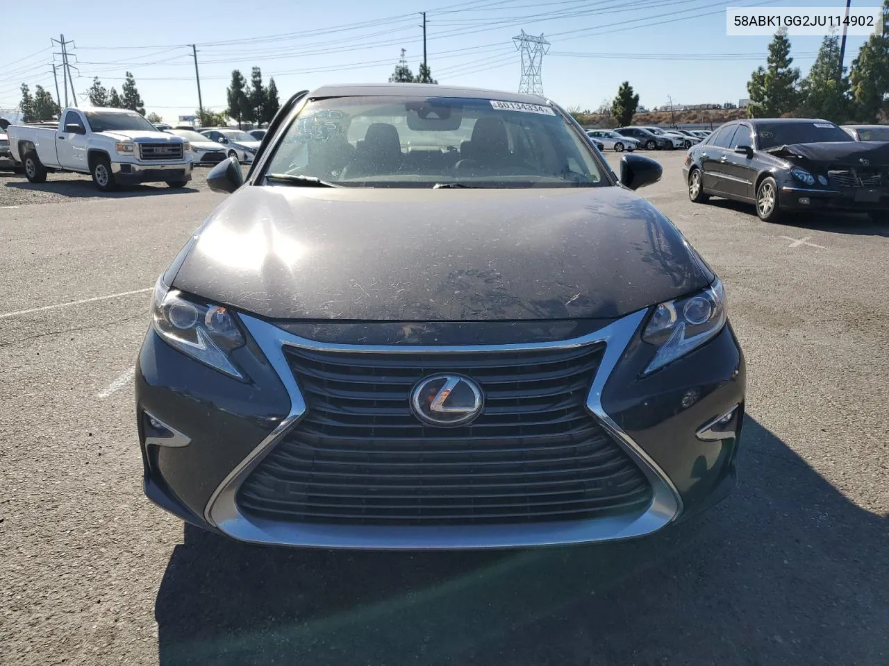 2018 Lexus Es 350 VIN: 58ABK1GG2JU114902 Lot: 80134334